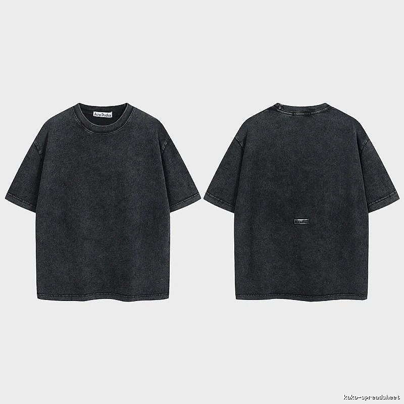 Acne Studios 2090-80 Black Style Ac908040 Stockholm Logo T-Shirt Modern Fit