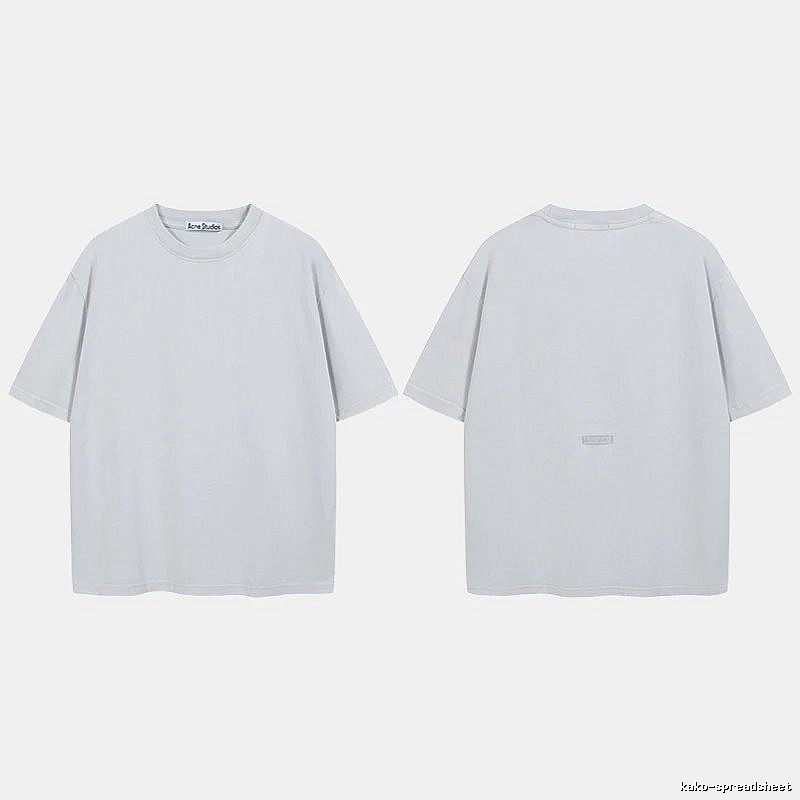 Acne Studios 2090-80 Blue Style Ac908040 Stockholm Logo T-Shirt Relaxed Styling