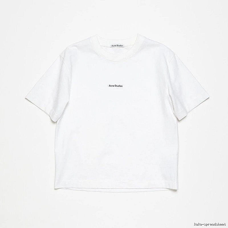 Acne Studios 2090-80 White Style Ac908042 Stockholm Logo T-Shirt Statement Graphic