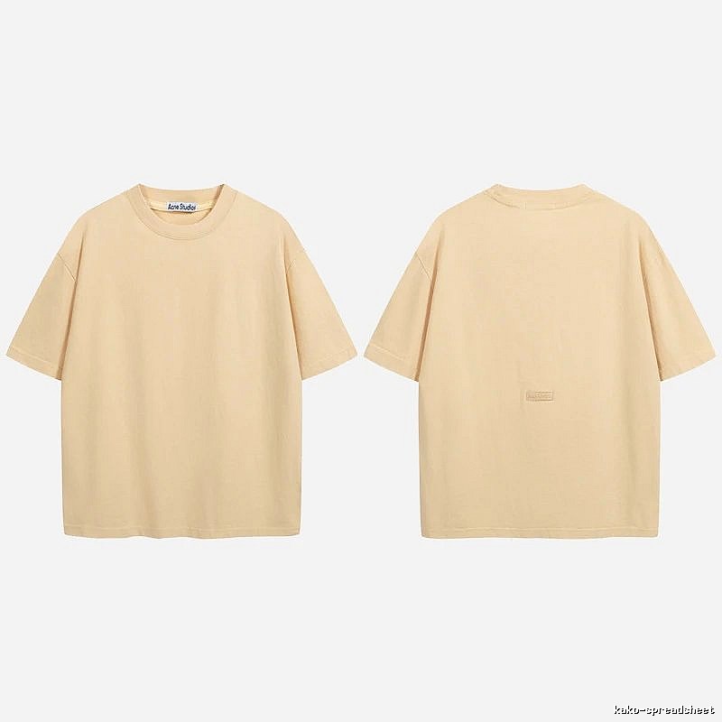 Acne Studios 2090-80 Yellow Style Ac908040 Stockholm Logo T-Shirt Match Day