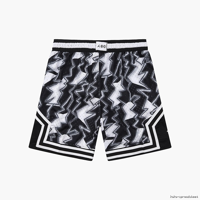 AJ Lightning series black and white shorts