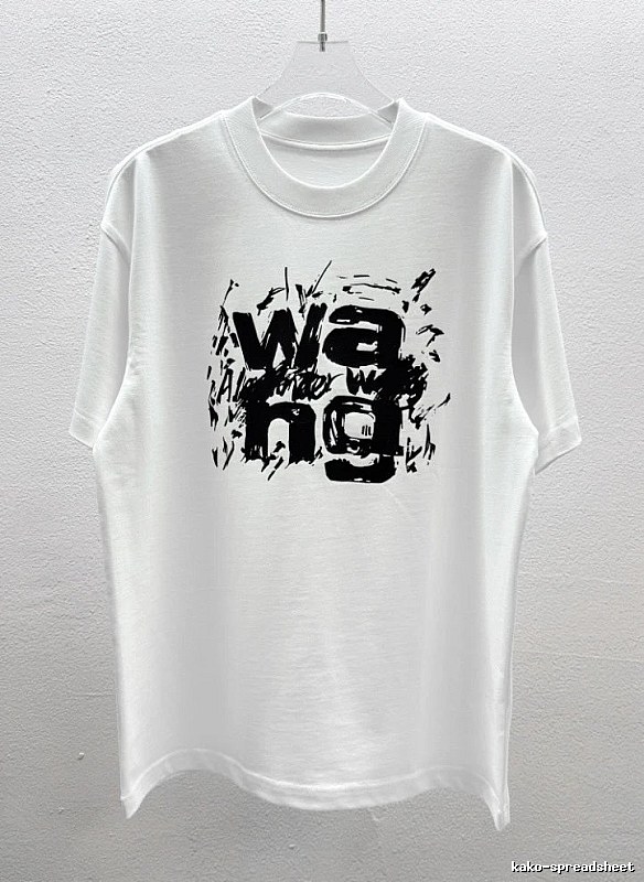 Alexander Wang Graffiti Street Style White T-Shirt
