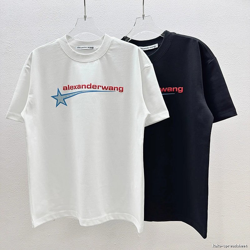 Alexander Wang Meteor Print Street Style White T-Shirt