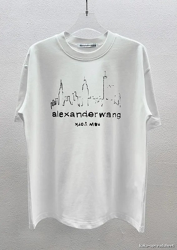 Alexander Wang Skyline Street Style White T-Shirt