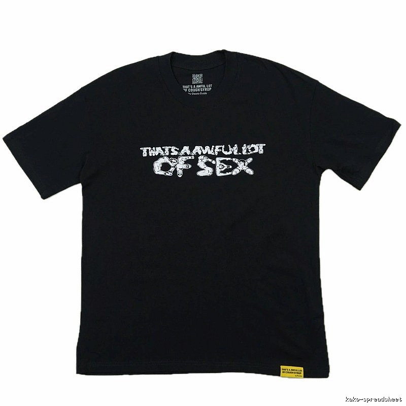 ALOCS Letter Printed Street Style Black T-Shirt
