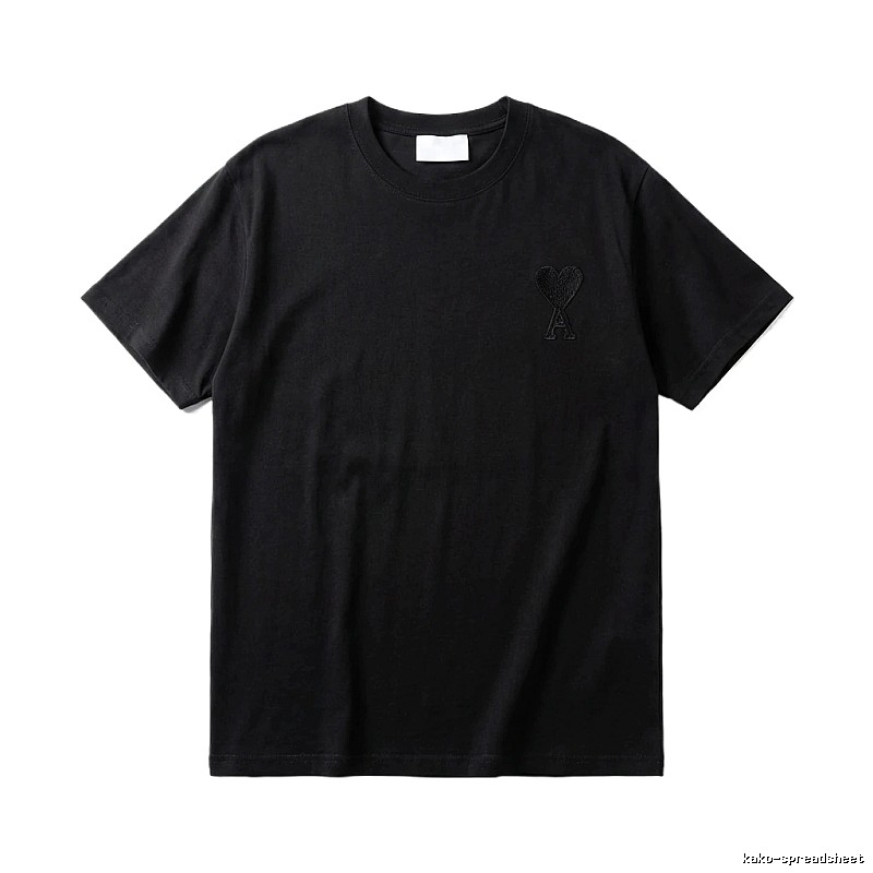 AMI Basic Simple Black T-shirt