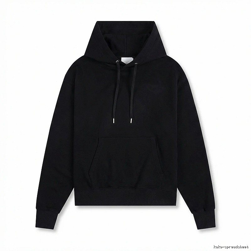 AMI Basic Style Simple Black Hoodie