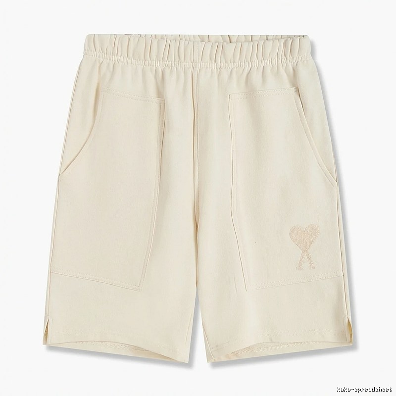 AMI Embroidered Love Casual Shorts
