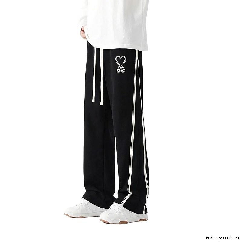 AMI fleece-lined warm black sweatpants