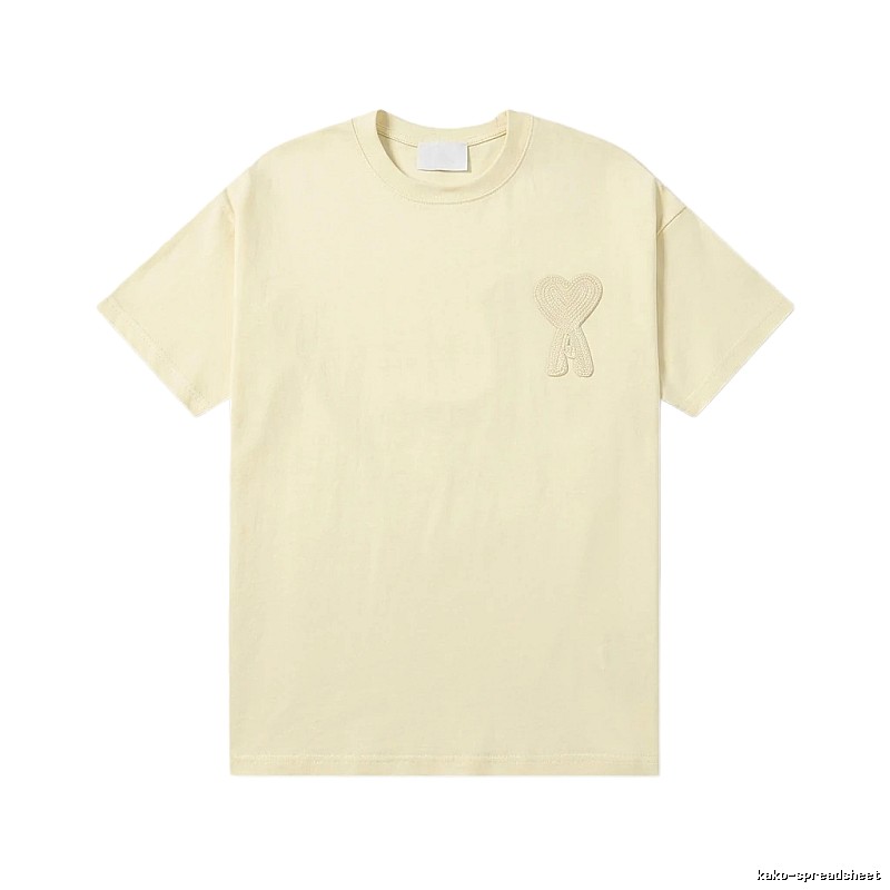 AMI Love Embroidery Simple Style T-shirt