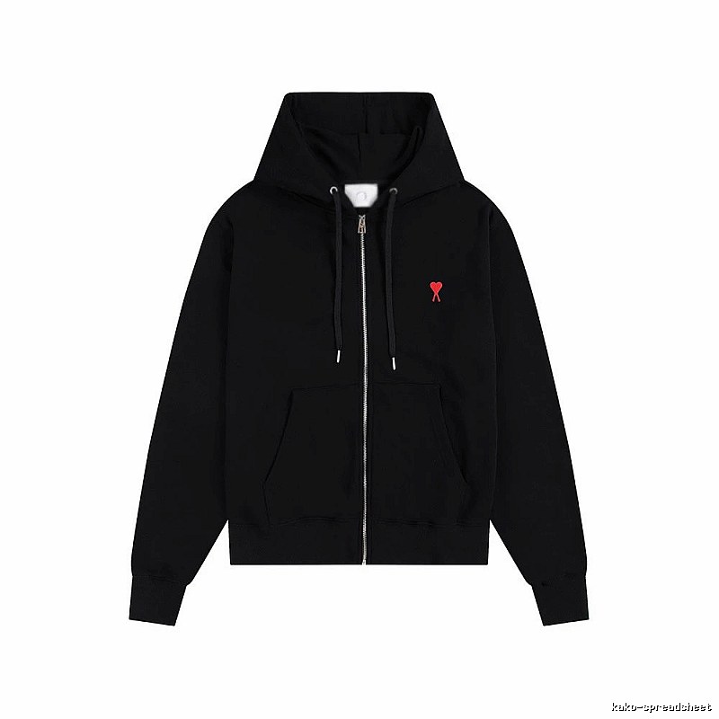 AMI Love Trend Brand Black Hoodie