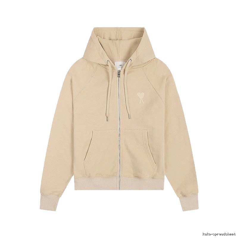 AMI minimalist style beige sweatshirt