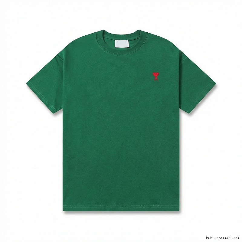 AMI minimalist style green T-shirt