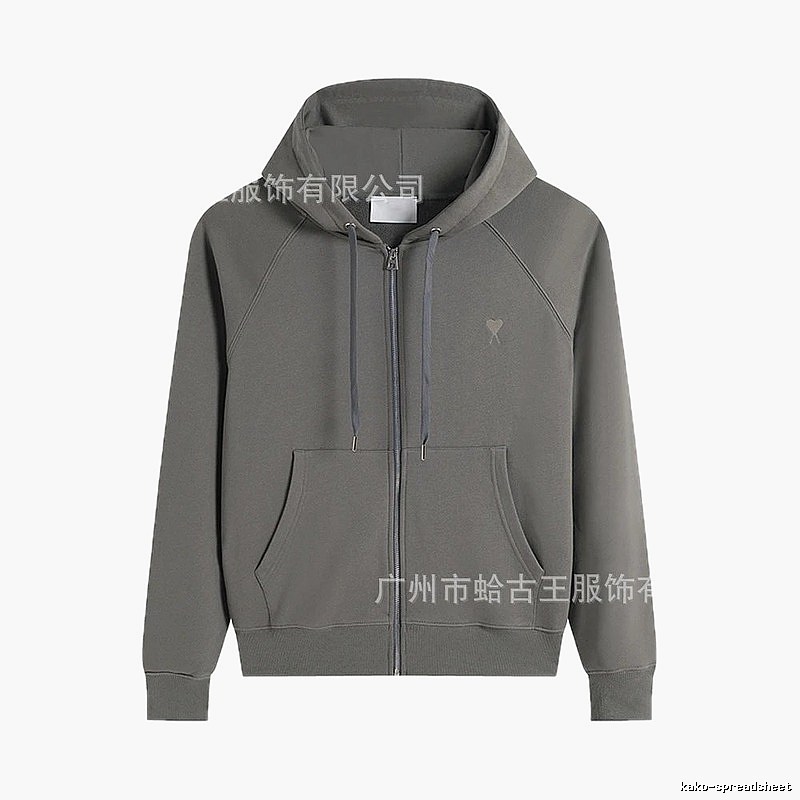 AMI minimalist style grey hoodie