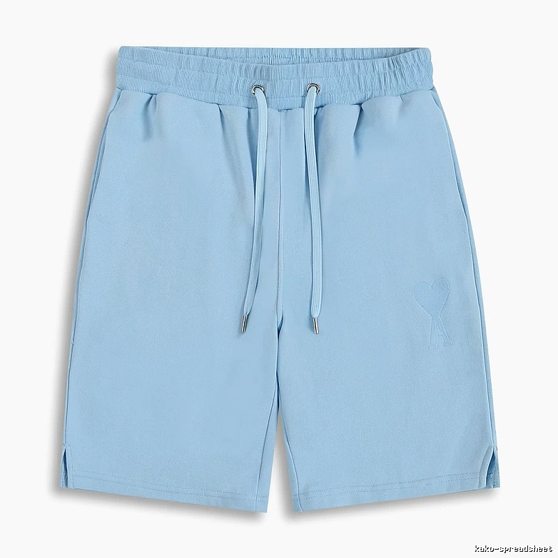 AMI minimalist style light blue shorts