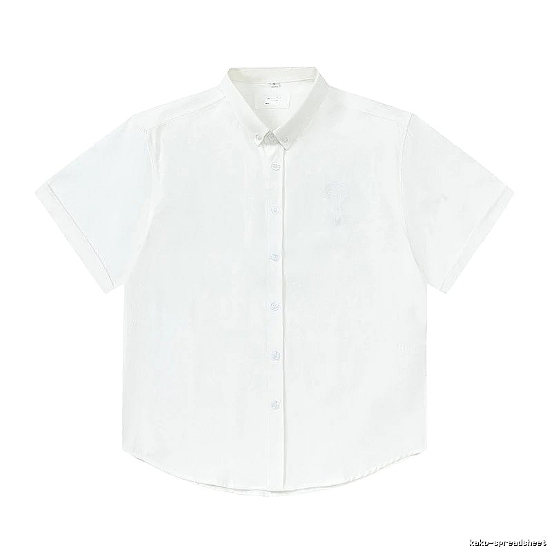 AMI Minimalist Style White Shirt