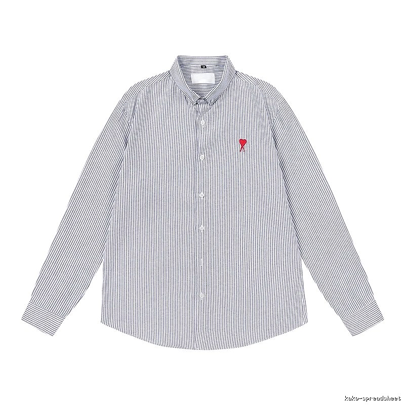 Ami striped minimalist style shirt