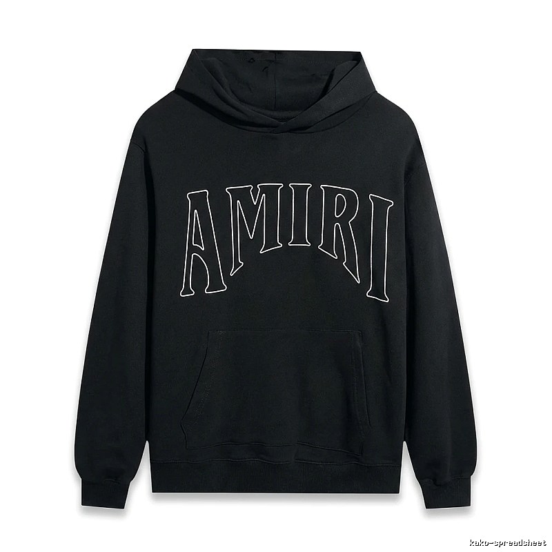 AMIRI Alphabet Style Black Sweatshirt