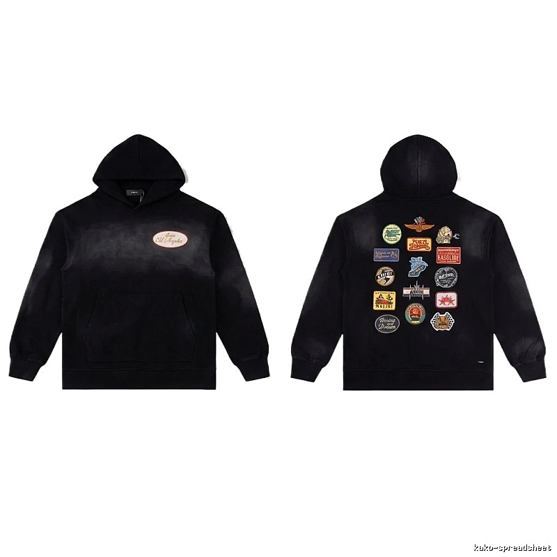 AMIRI Badge Style Black Hoodie
