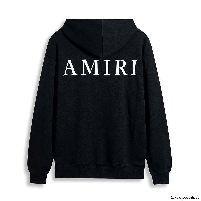 AMIRI Basic Simple Black Sweatshirt