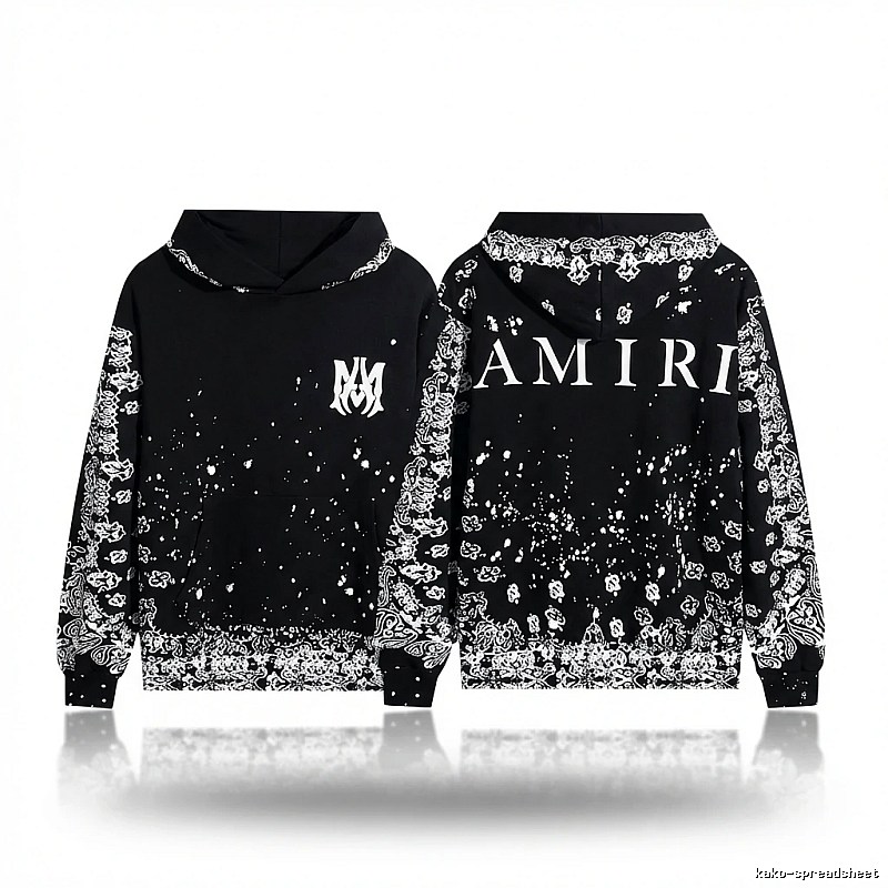 AMIRI Dark Style Cashew Flower Sweatshirt