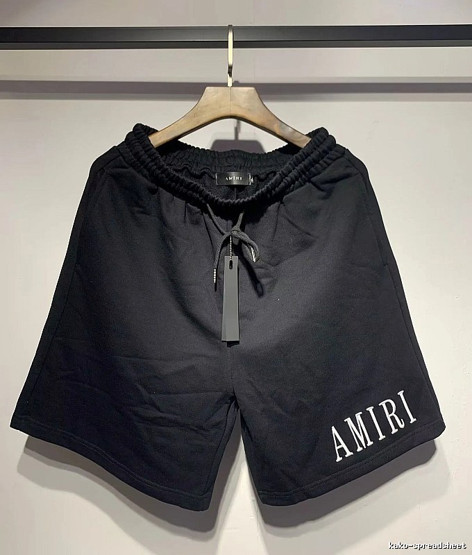 AMIRI Embroidered High Street Style Black Shorts
