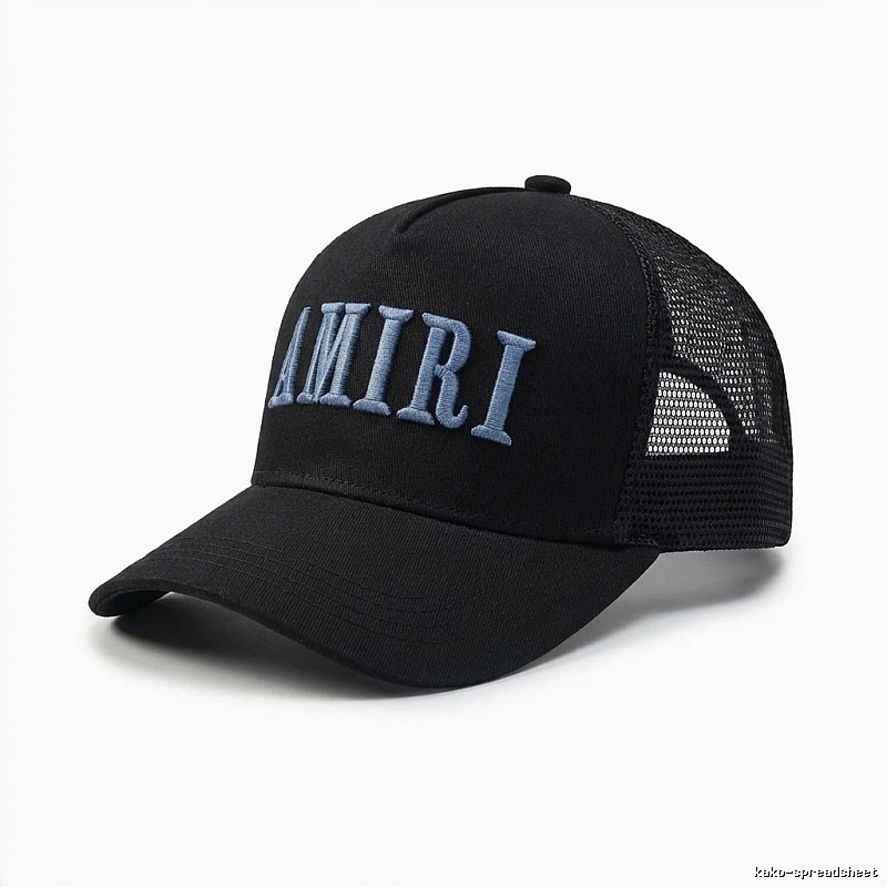 AMIRI Embroidered Trendy and Cool Black Hat