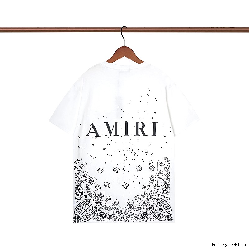 Amiri Gift Ready Graphic T-shirt White Blue Amiri with Standout Detail