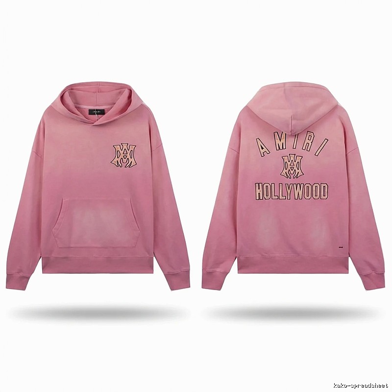 AMIRI Hollywood-style pink sweatshirt