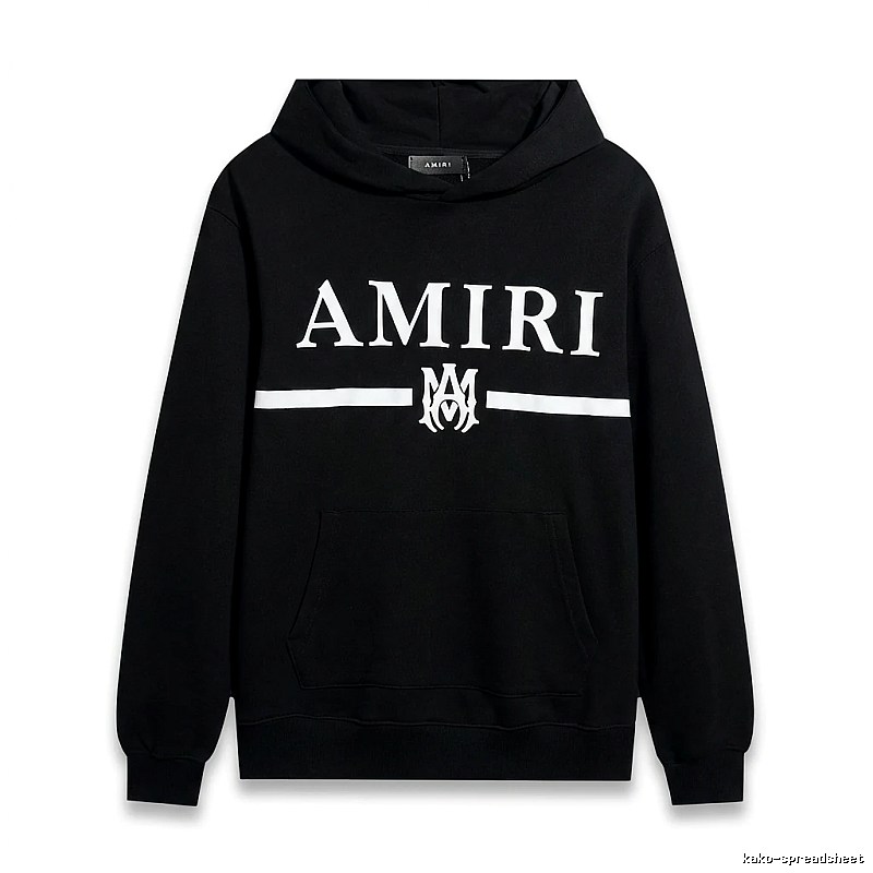 AMIRI Letter Print Black Sweatshirt