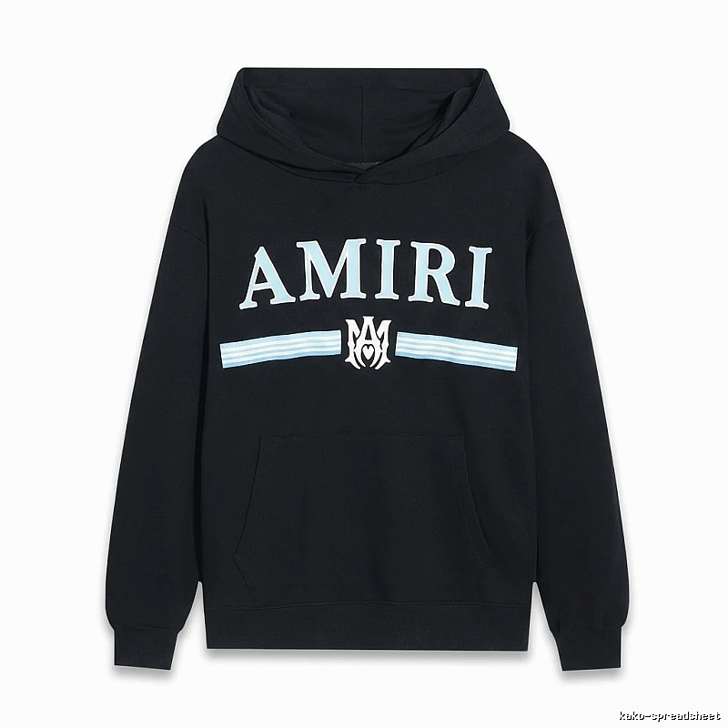 AMIRI letter-printing style black sweatshirt