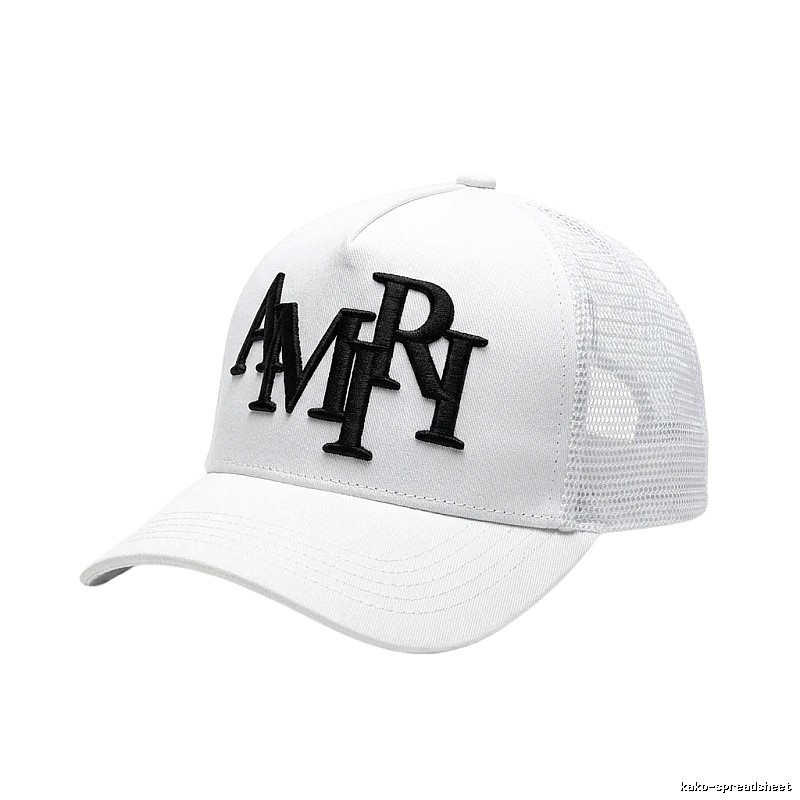 AMIRI Letter Style White Cap