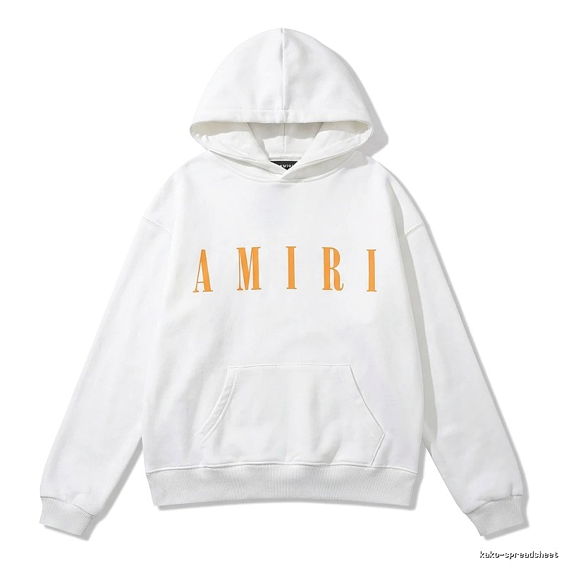 AMIRI letter trendy brand white sweatshirt
