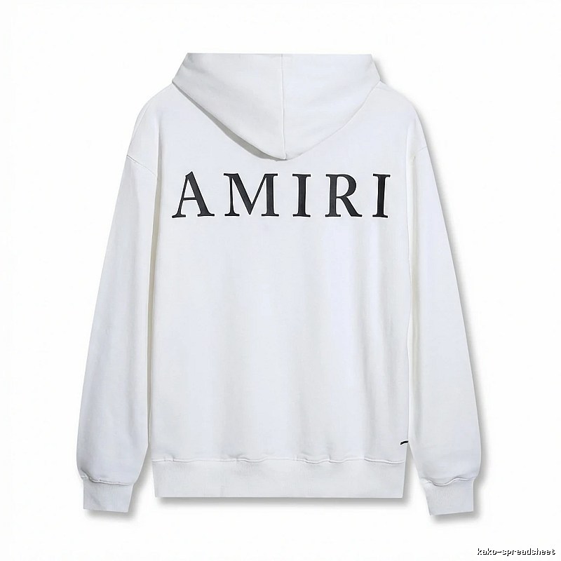 AMIRI minimalist style white hoodie