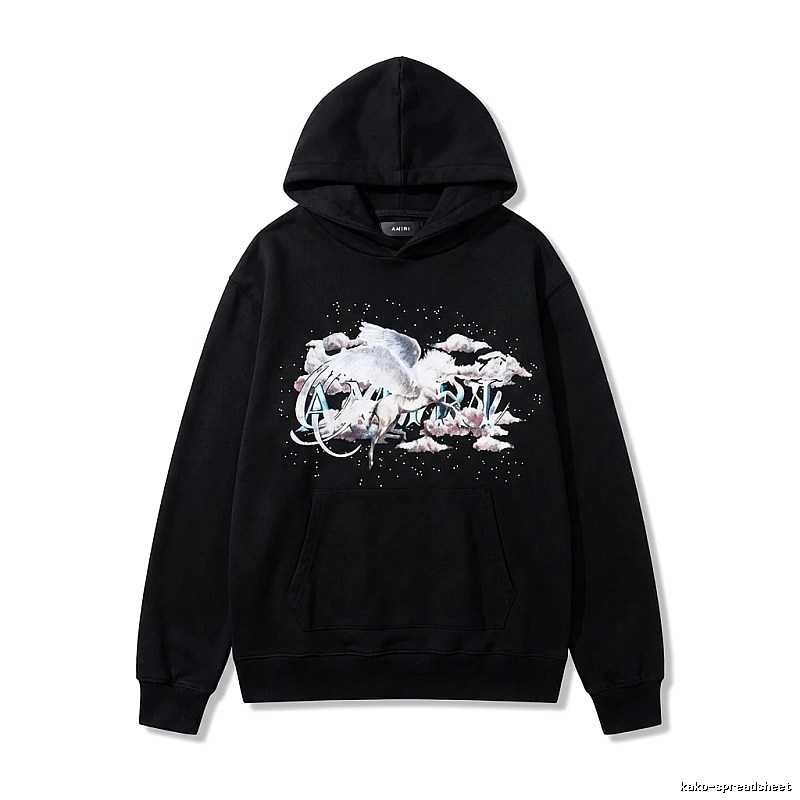 AMIRI Printed Trendy Black Sweatshirt