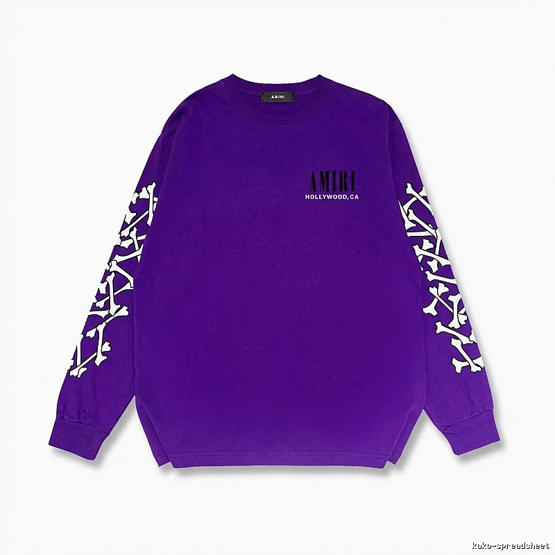 AMIRI purple sweatshirt with bone print