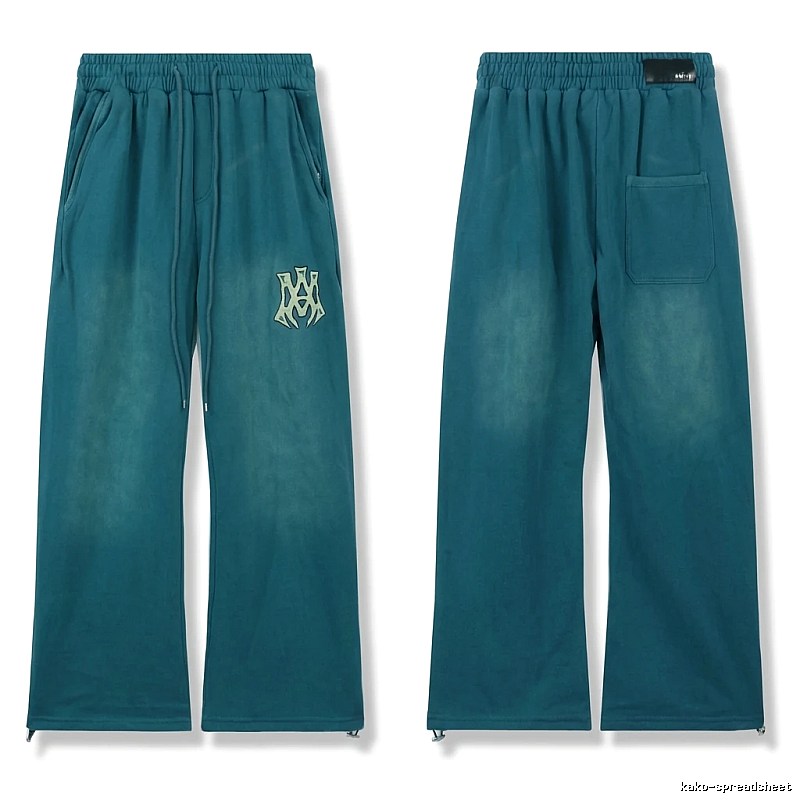 AMIRI retro-style dark green trousers
