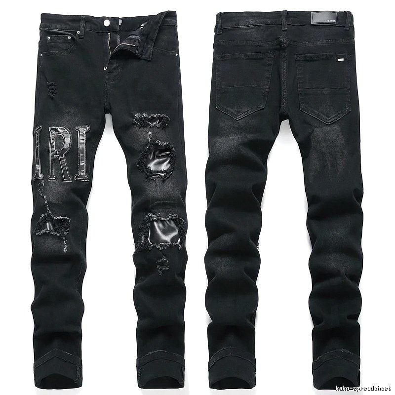 AMIRI Ripped Trendy Cool Black Pants