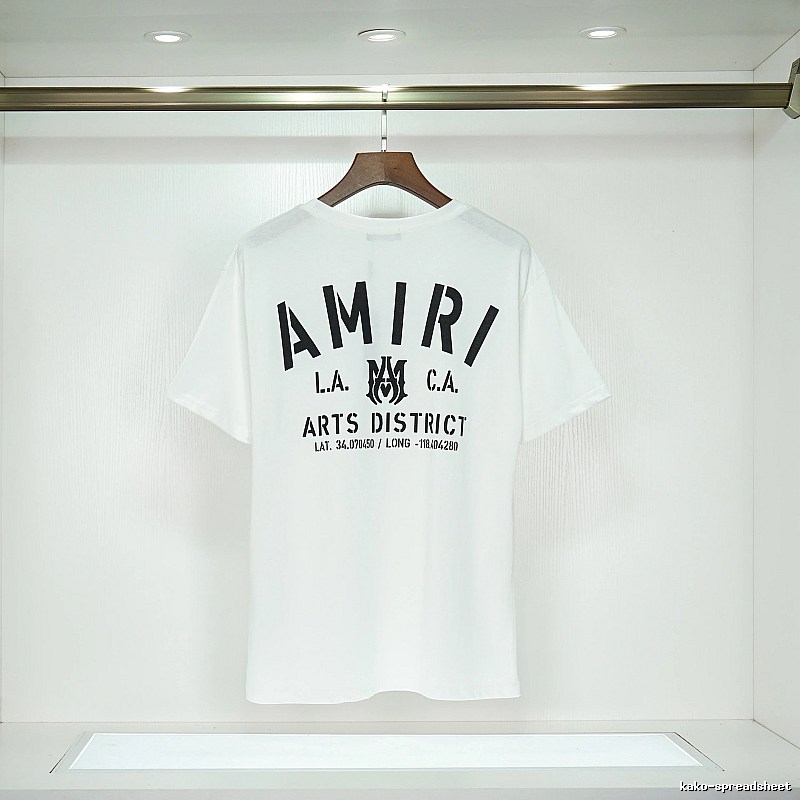 Amiri Sport Graphic T-shirt White Blue Amiri for Collection Drops