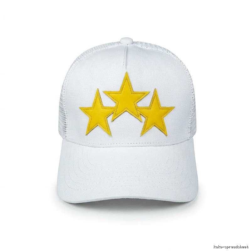 AMIRI Starry Trendy Cool Style White Hat