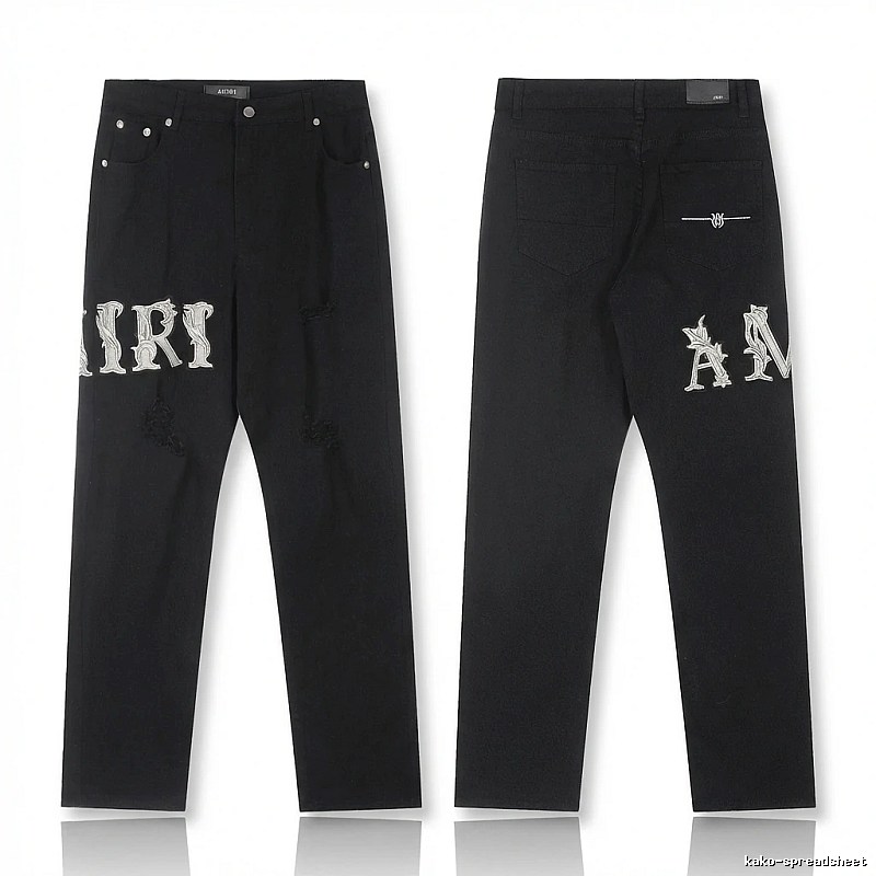 AMIRI vintage-style black jeans