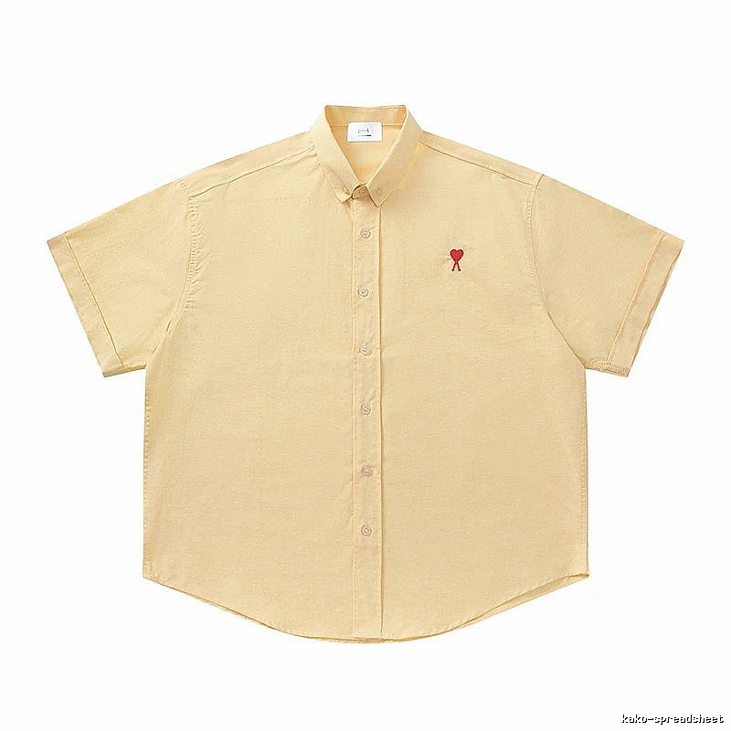 Ami's simple and loving style yellow shirt