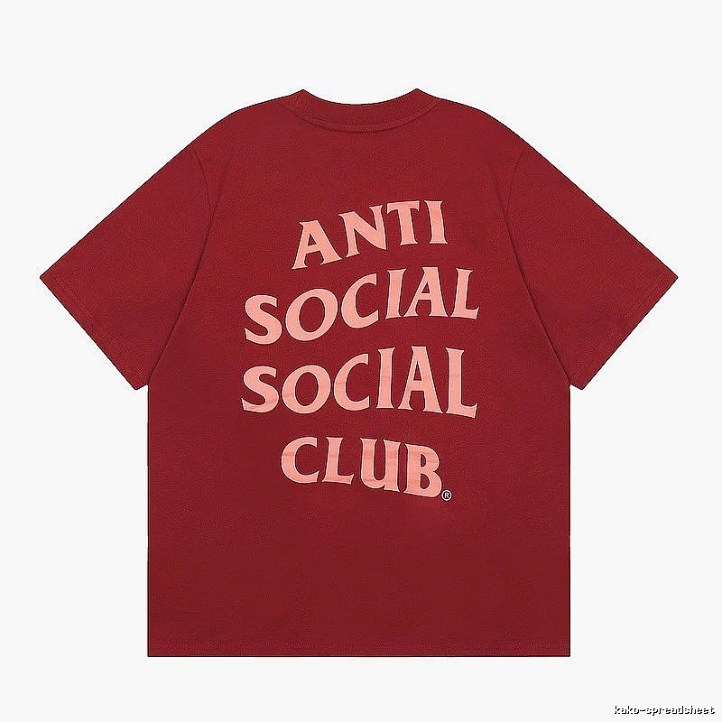 Anti Social Social Club Travel Logo T-shirt Black Orange Anti with Modern Look