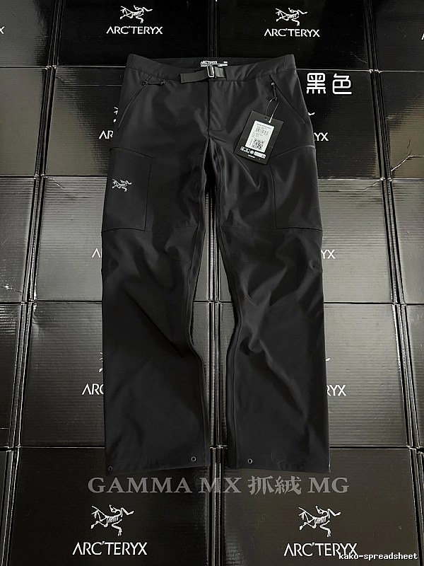 Arc'teryx Black Streetwear Technical Hiking Pants