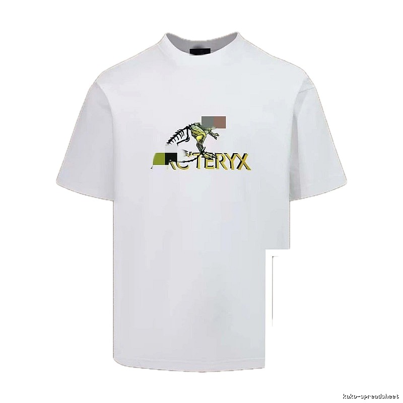 Arc'teryx Dinosaur Print Casual Style White T-Shirt
