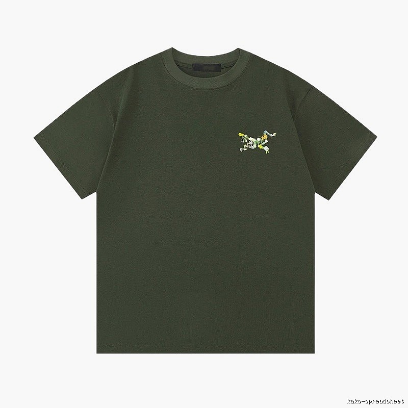 Arc'teryx Floral Logo Outdoor-style Army Green T-Shirt