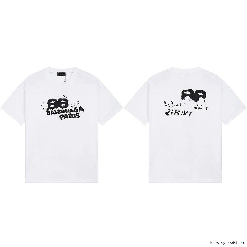 Balenciaga BB Print White T-shirt
