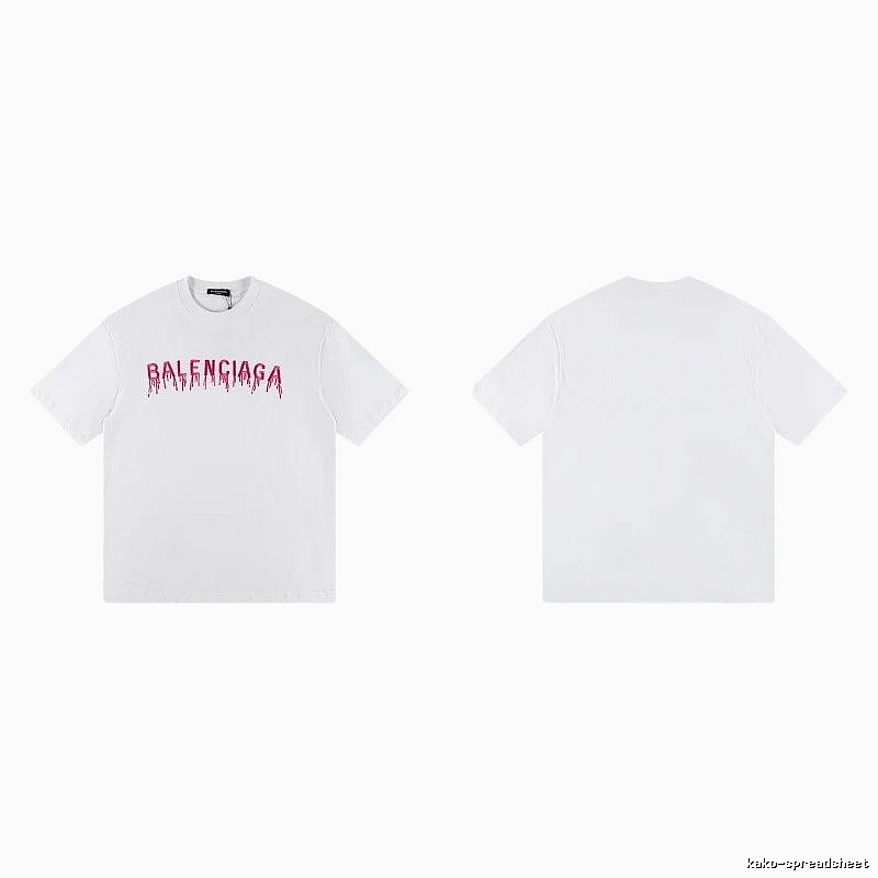 Balenciaga Blood Drop Collection Street Style White T-Shirt
