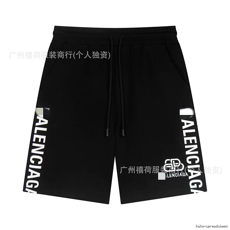 Balenciaga casual style black shorts