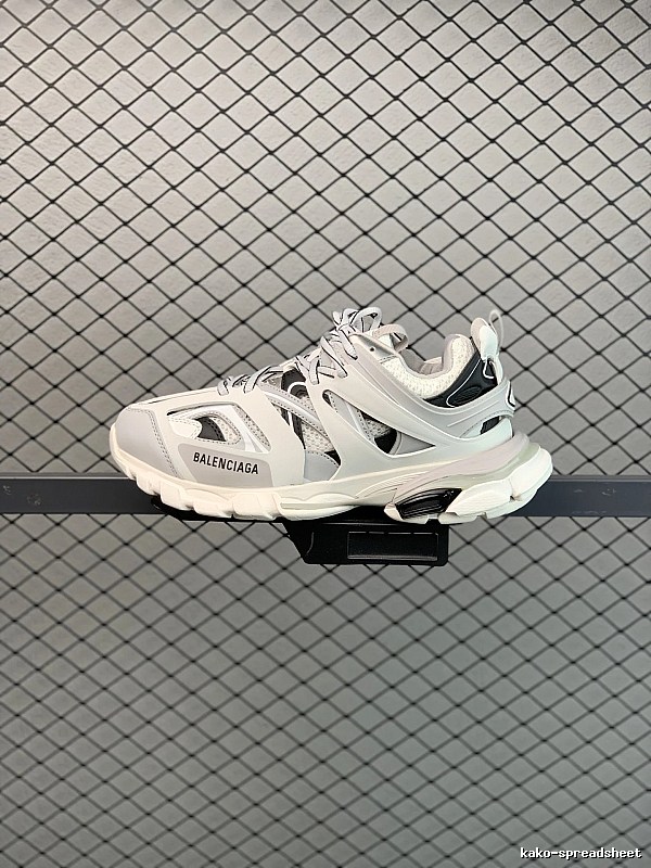 Balenciaga Chunky Runners with Layered Mesh Upper in White and Black